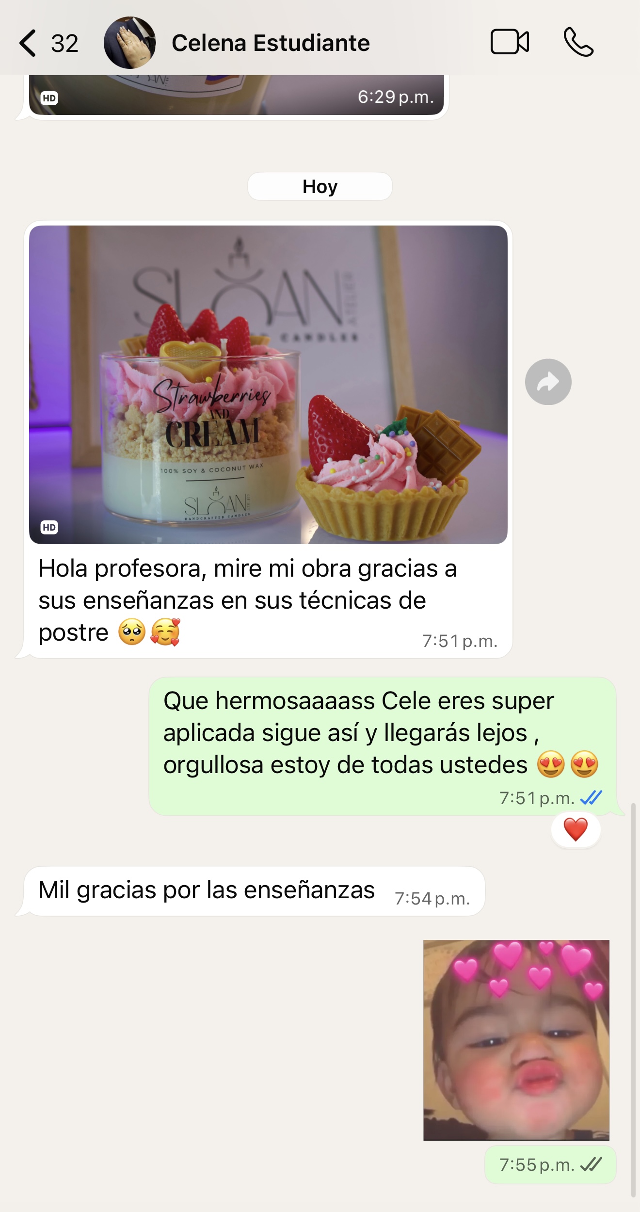 Testimonio de alumna de AmbArt Candles 1